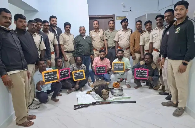 ಕಾಡುಕೋಣ ಬೇಟೆ; ಆರು ಮಂದಿಯ ಬಂಧನ, ನಾಲ್ವರು ಪರಾರಿ! - News Karnataka