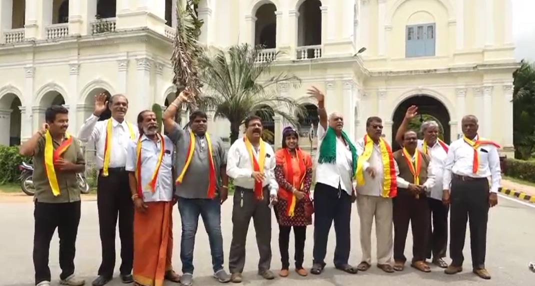 ಮೈಸೂರಿನಲ್ಲಿ ಕಮಲ ಹಾಸನ್ ವಿರುದ್ಧ ಕನ್ನಡಪರ ಸಂಘಟನೆಗಳಿಂದ ಪ್ರತಿಭಟನೆ! - News Karnataka