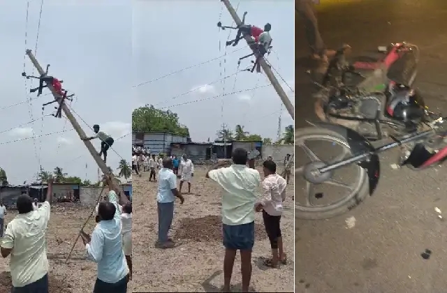 ಕಂಬ ಜೋಡಣೆ ವೇಳೆ ದಿಢೀರ್‌ ವಿದ್ಯುತ್ ಪ್ರವಹಿಸಿ ಕಾರ್ಮಿಕ ಗಂಭೀರ - News Karnataka