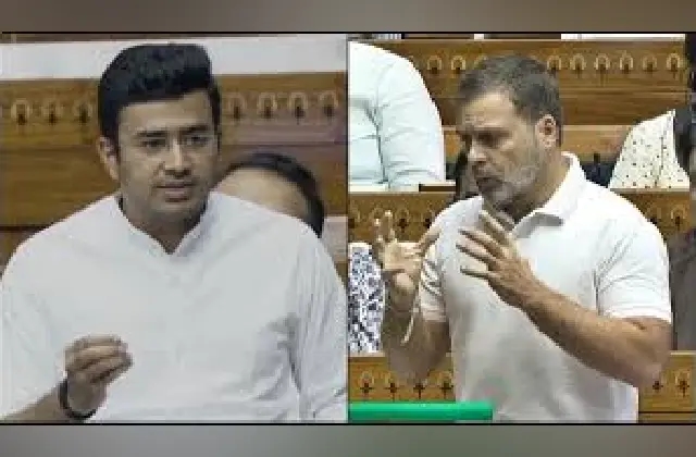 ವಯನಾಡು ಭೂಕುಸಿತದ ಬಗ್ಗೆ ಸಂಸತ್ತಿನಲ್ಲಿ ರಾಹುಲ್‌ ಗಾಂಧಿ ಮಾತೇ ಆಡಿಲ್ಲ: ತೇಜಸ್ವಿ ಸೂರ್ಯ - News Karnataka