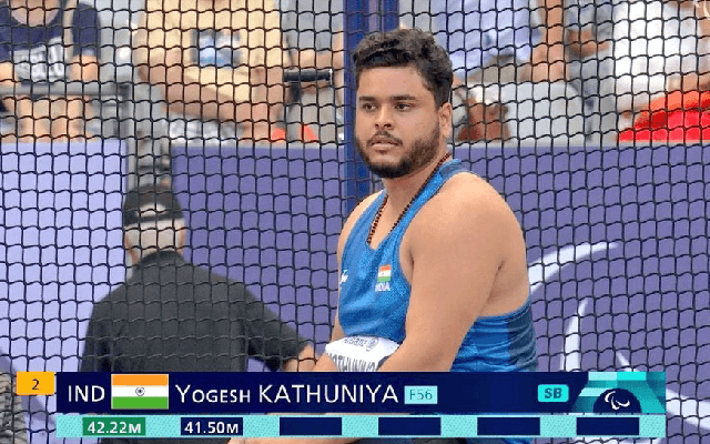ಪ್ಯಾರಾಲಿಂಪಿಕ್ಸ್: ಡಿಸ್ಕಸ್ ಥ್ರೋನಲ್ಲಿ ಬೆಳ್ಳಿ ಗೆದ್ದ ಯೋಗೇಶ್ ಕಥುನಿಯಾ - News Karnataka