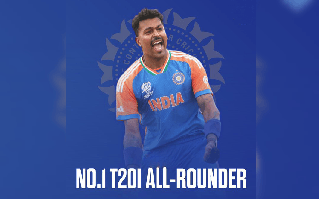 ಟಿ20 ರ‍್ಯಾಂಕಿಂಗ್ ಪ್ರಕಟ: ಅಗ್ರಸ್ಥಾನದಲ್ಲಿ ಹಾರ್ದಿಕ್ ಪಾಂಡ್ಯ - News Karnataka