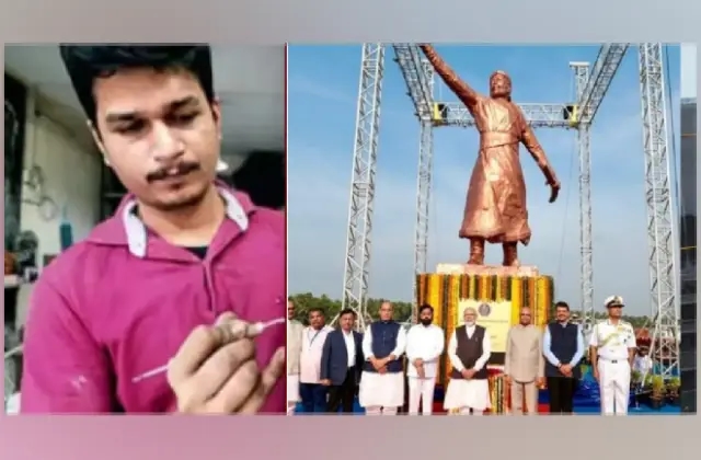 ಛತ್ರಪತಿ ಶಿವಾಜಿ ಪ್ರತಿಮೆ ಕುಸಿತ ಪ್ರಕರಣ: ಶಿಲ್ಪಿ ಜಗದೀಪ್ ಆಪ್ಟೆ ಬಂಧನ - News Karnataka