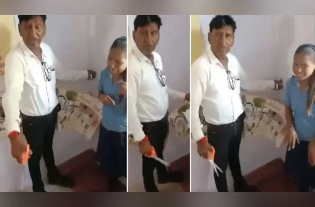 ಮದ್ಯದ ಅಮಲಿನಲ್ಲಿ ವಿದ್ಯಾರ್ಥಿಯ ಕೂದಲು ಕತ್ತರಿಸಿದ ಶಿಕ್ಷಕ! - News Karnataka
