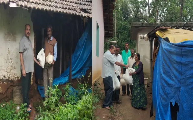 ಆಶಾ ಕಿರಣ ಕಲಾ ಟ್ರಸ್ಟ್‌ನಿಂದ ಅಸಕ್ತ ಕುಟುಂಬಗಳಿಗೆ ಅಗತ್ಯ ಸಾಮಾಗ್ರಿ ಆಹಾರ ವಿತರಣೆ - News Karnataka
