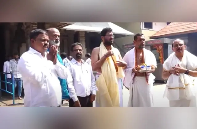 ನಿಖಿಲ್ ಗೆಲುವಿಗಾಗಿ ಕೊಲ್ಲೂರಿನಲ್ಲಿ ಜೆಡಿಎಸ್ ಕಾರ್ಯಕರ್ತರಿಂದ ವಿಶೇಷ ಪೂಜೆ - News Karnataka