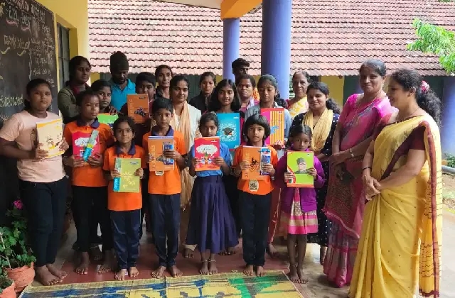 ಕೊಡಗು: ಪ್ರೆಸಿಲ್ಲ ಕುಮಾರಿಯವರಿಂದ ಹಣಸೆ ಶಾಲಾ ಮಕ್ಕಳಿಗೆ ಬರೆಯುವ ಪುಸ್ತಕ ವಿತರಣೆ - News Karnataka