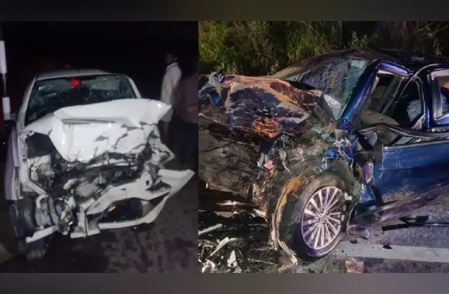 ಎರಡು ಕಾರುಗಳ ಮಧ್ಯೆ ಮುಖಾಮುಖಿ ಡಿಕ್ಕಿ: ಐವರು ಮೃತ್ಯು - News Karnataka