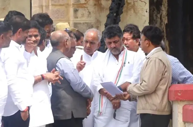ತುಂಗಭದ್ರಾ ಜಲಾಶಯಕ್ಕೆ ದಿಢೀರ್ ಭೇಟಿ ಕೊಟ್ಟ ಡಿ.ಕೆ ಶಿವಕುಮಾರ್ - News Karnataka