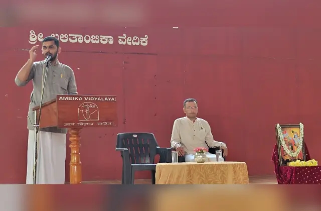ಬದುಕಿನ ಎಲ್ಲ ಜಂಜಾಟಗಳಿಗೆ ಪರಿಹಾರ ಭಗವದ್ಗೀತೆ : ಆದರ್ಶ ಗೋಖಲೆ - News Karnataka