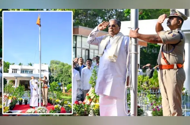 78ನೇ ಸ್ವಾತಂತ್ರ್ಯೋತ್ಸವದ ಸಂಭ್ರಮ: ಧ್ವಜಾರೋಹಣ ನೆರವೇರಿಸಿದ ಸಿಎಂ ಸಿದ್ದರಾಮಯ್ಯ - News Karnataka