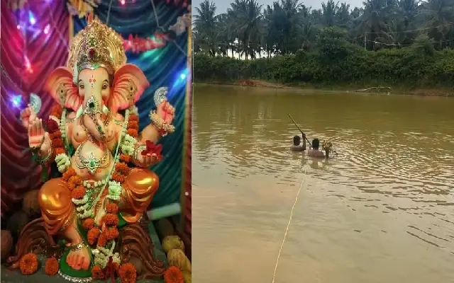 ಗಣೇಶ ವಿಸರ್ಜನೆ ವೇಳೆ ತಂದೆ-ಮಗ ಸೇರಿ ಮೂವರು ಗಣೇಶ ಮೂರ್ತಿ ಜೊತೆ ನೀರುಪಾಲು - News Karnataka
