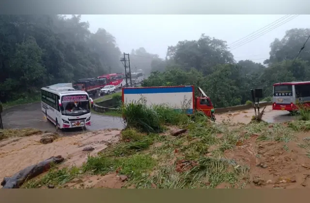 ಧಾರಾಕಾರ ಮಳೆಯಿಂದ ಗುಡ್ಡ ಕುಸಿತ: ಶಿರಾಡಿಘಾಟ್ ರಸ್ತೆ ತಾತ್ಕಾಲಿಕ ಬಂದ್! - News Karnataka