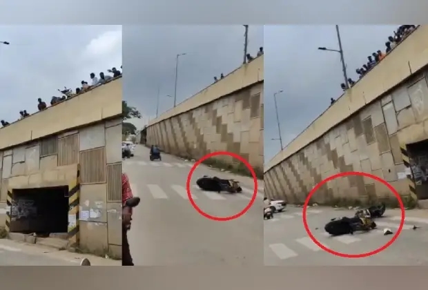 ನ್ಯಾಷನಲ್ ಹೈವೆಯಲ್ಲಿ ವೀಲಿಂಗ್ : ರೊಚ್ಚಿಗೆದ್ದು ಬೈಕನ್ನು ಎಸೆದ ಜನ! - News Karnataka