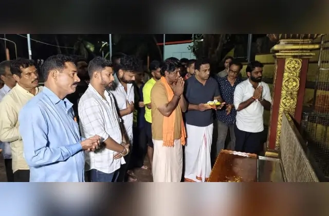 ಬುರ್ದುಗೋಳಿ ಕೊರಗಜ್ಜನ ಕ್ಷೇತ್ರಕ್ಕೆ ನಟ ದುನಿಯ ವಿಜಯ್ ಭೇಟಿ - News Karnataka