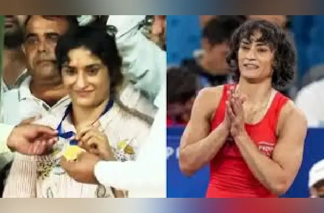 ವಿನೇಶ್ ಫೋಗಟ್​ಗೆ ಬಂಗಾರದ ಪದಕ ನೀಡಿ ಗೌರವಿಸಿದ ಗ್ರಾಮಸ್ಥರು! - News Karnataka
