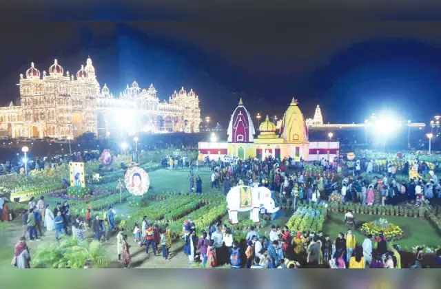 ಮೈಸೂರು ಅರಮನೆ ಫಲಪುಷ್ಪ ಪ್ರದರ್ಶನದಲ್ಲಿ ಗಮನಸೆಳೆಯುವ ಕಾರ್ಯಕ್ರಮ - News Karnataka