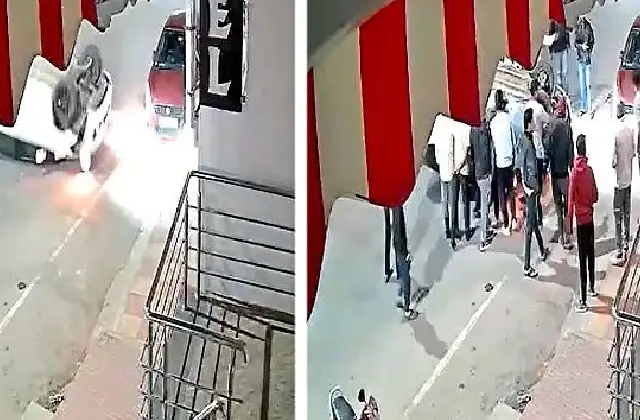 ನಿಂತಿದ್ದ ಕಾರಿಗೆ ಡಿಕ್ಕಿಯಾಗಿ ಕಾರು ಪಲ್ಟಿ! - News Karnataka