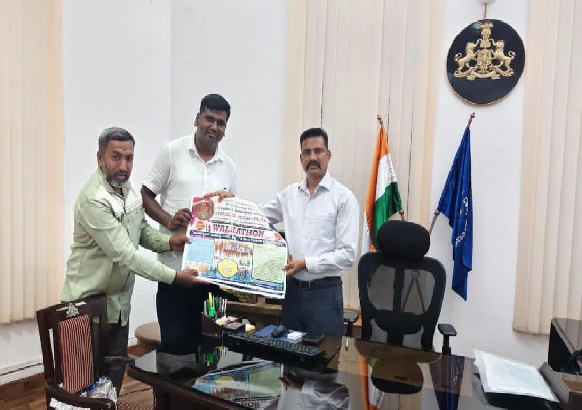 ಗರಳಪುರಿ ಉತ್ಸವ ಹಿನ್ನಲೆ; ವಾಕ್ ಥಾನ್ ಪೋಸ್ಟರ್ ಬಿಡುಗಡೆ - News Karnataka
