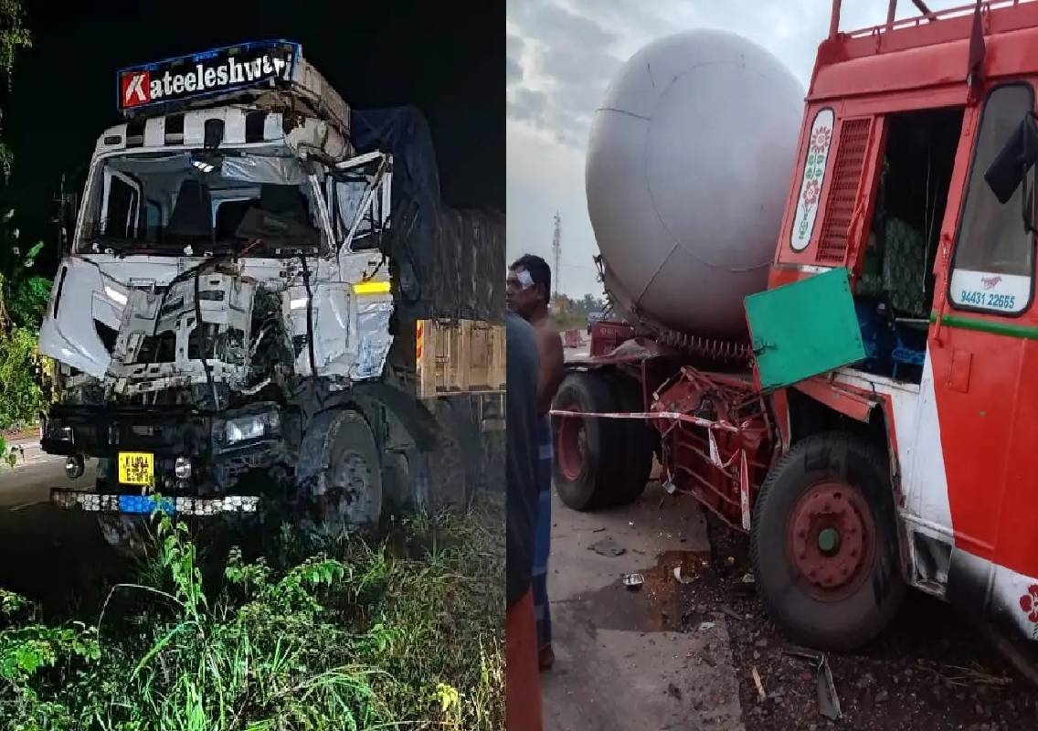 ರಾಷ್ಟ್ರೀಯ ಹೆದ್ದಾರಿಯಲ್ಲಿ ಸರಣಿ ಅಪಘಾತ: ಮದ್ಯದ ಲೋಡ್ ತುಂಬಿದ್ದ ಲಾರಿ ಪಲ್ಟಿ, ಚಾಲಕನಿಗೆ ಗಾಯ! - News Karnataka