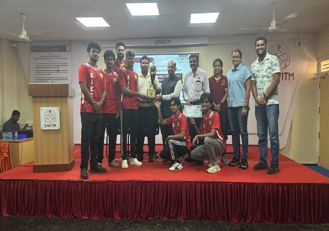 ಎಸ್‌ಜೆಇಸಿ ಪುರುಷರ ಟೇಬಲ್ ಟೆನ್ನಿಸ್ ತಂಡ ವಿಟಿಯು ಮಂಗಳೂರು ವಿಭಾಗ ಮಟ್ಟದ ಚಾಂಪಿಯನ್ ಹಾಗೂ ಮಹಿಳಾ ತಂಡವು ತೃತೀಯ ಸ್ಥಾನ - News Karnataka