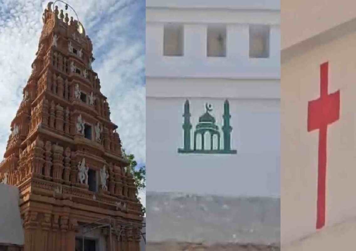 ದಸರಾ ಸಂದರ್ಭದಲ್ಲಿ ಅರ್ಕೇಶ್ವರ ದೇವಾಲಯದ ವರ್ಣಚಿತ್ರಗಳ ವಿವಾದ; ದೇವಾಲಯದ ಆಡಳಿತಾಧಿಕಾರಿ ಮತ್ತು ಕಲಾವಿದನ ವಿರುದ್ಧ ದೂರು ದಾಖಲು - News Karnataka