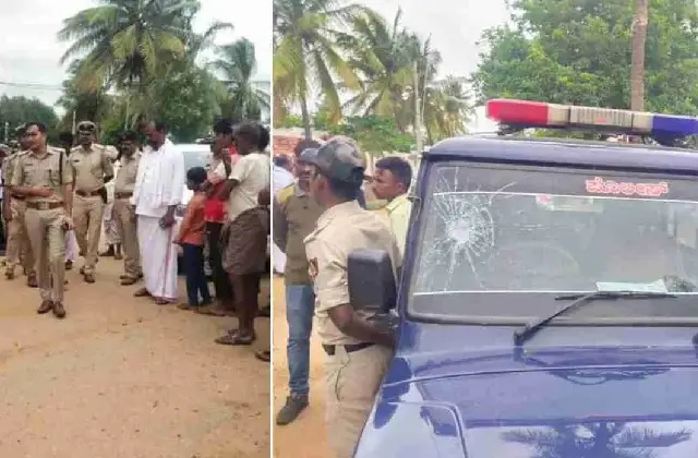 ಚಿತ್ರದುರ್ಗದಲ್ಲಿ ಪೊಲೀಸ್ ಜೀಪ್ ಗೆ ಕಲ್ಲೆಸೆದು ಪರಾರಿಯಾದ ಕಳ್ಳರು - News Karnataka