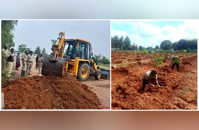 ಅಕ್ರಮ ಒತ್ತುವರಿ ತೆರವು; 103 ಎಕರೆ ಭೂಮಿ ವಶ - News Karnataka