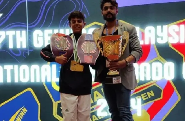 14ನೇ ವಯಸ್ಸಿಗೆ ಇಂಟರ್​​​ನ್ಯಾಷನಲ್​ ಟೆಕ್ವಾಂಡೋ ಚಾಂಪಿಯನ್‌ಶಿಪ್ ಗೆದ್ದ ಕನ್ನಡಿಗ - News Karnataka