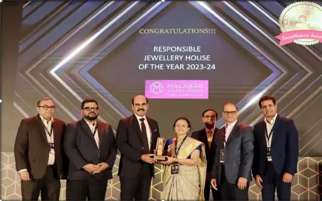 ಮಲಬಾರ್ ಗೋಲ್ಡ್ & ಡೈಮಂಡ್ಸ್‌ಗೆ ಪ್ರತಿಷ್ಠಿತ ರೆಸ್ಪಾನ್ಸಿಬಲ್ ಜ್ಯುವೆಲ್ಲರಿ ಹೌಸ್ ಅವಾರ್ಡ್ - News Karnataka