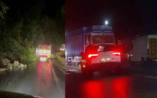 ಭಾರಿ ಮಳೆಯಿಂದ ಚಾರ್ಮಾಡಿ ಘಾಟ್​ನಲ್ಲಿ ಗುಡ್ಡ ಕುಸಿತ - News Karnataka