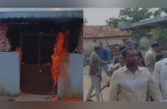 ವಿದ್ಯಾರ್ಥಿನಿ ಮೇಲೆ ಅತ್ಯಾಚಾರ: ಆರೋಪಿಯ ಮನೆ, ಕಾರಿಗೆ ಬೆಂಕಿ - News Karnataka