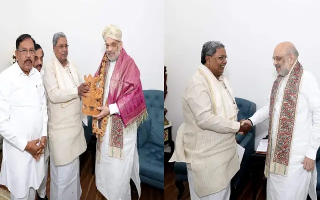 ಅಮಿತ್ ಶಾ ಅವರನ್ನು ಭೇಟಿ ಮಾಡಿದ ಸಿಎಂ : ಹಲವು ಯೋಜನೆಗಳ ಬಗ್ಗೆ ಚರ್ಚೆ - News Karnataka