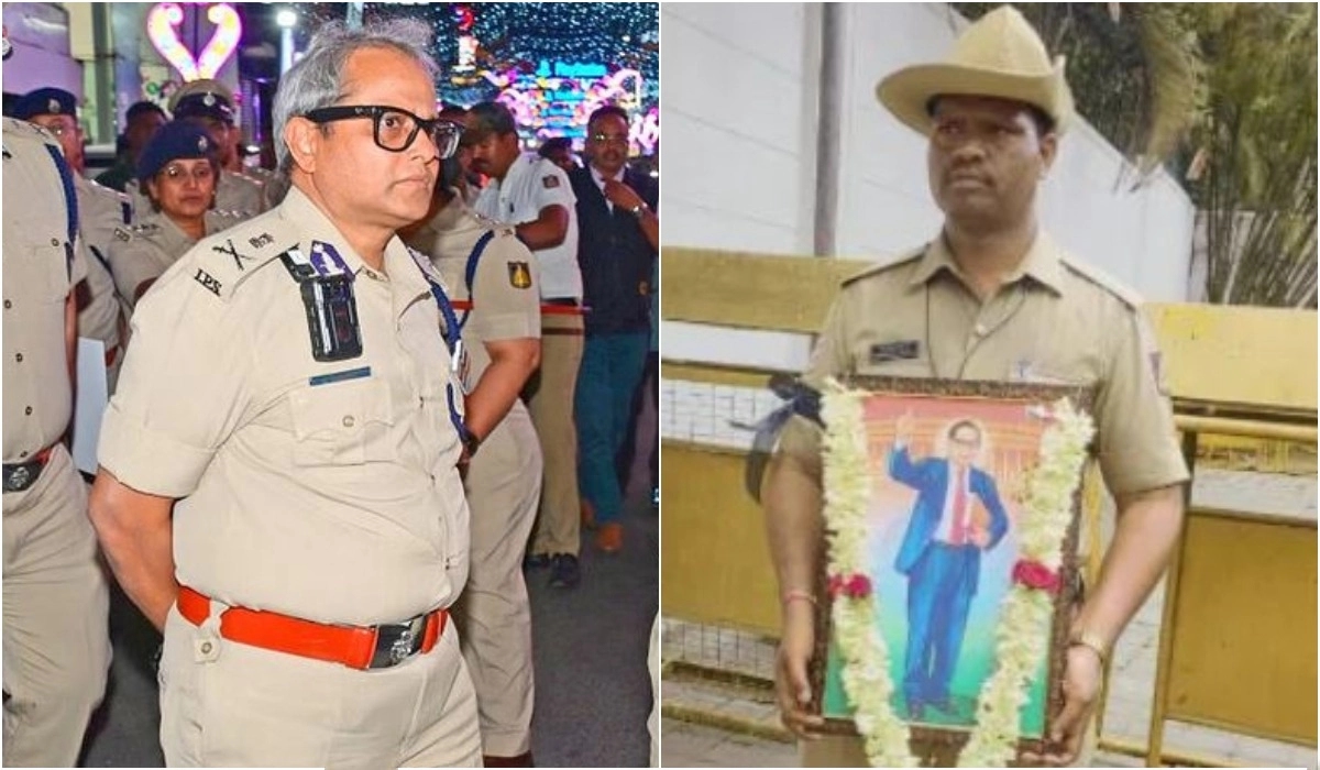 ಕಮಿಷನರ್‌ ಅಮಾನತು ಖಂಡಿಸಿ ಹೆಡ್‌ ಕಾನ್ಸ್​​​​​​​​ಸ್ಟೆಬಲ್ ಪ್ರತಿಭಟನೆ! - News Karnataka
