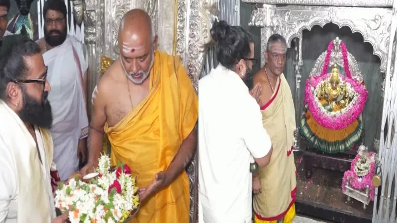 ಚಾಮುಂಡಿ ಬೆಟ್ಟಕ್ಕೆ ರಿಷಬ್ ಶೆಟ್ಟಿ ಭೇಟಿ - News Karnataka