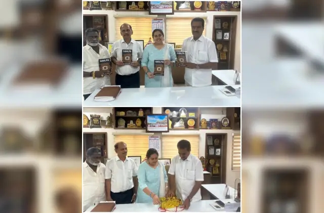ಲೇಖಕಿ ರಿಶಲ್  ಫೆರ್ನಾಂಡೀಸ್ ಅವರ "ಸುರಾಜ್ಯ ಗುಡ್ ಗವರ್ನನ್ಸ್ ವೀಲ್ ಆಫ್ ಡೆಮಾಕ್ರಸಿ" ಪುಸ್ತಕವನ್ನು ಶಾಸಕರಾದ ಉಮಾನಾಥ್ ಕೋಟ್ಯಾನ್ ಬಿಡುಗಡೆ - News Karnataka