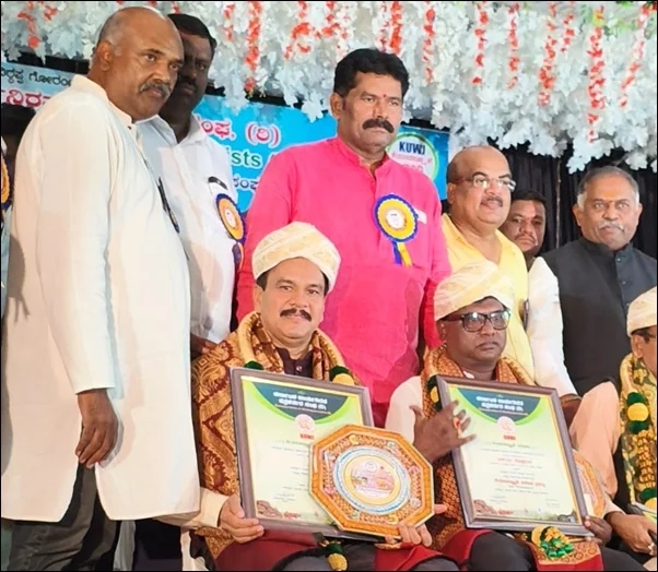 ಪತ್ರ್‌ಕರ್ತ್ ರೋನ್ಸ್ ಬಂಟ್ವಾಳಾಕ್ ಕೆಯುಡಬ್ಲ್ಯೂಜೆ ವಿಶೇಸ್ ಪ್ರಶಸ್ತಿ - News Karnataka