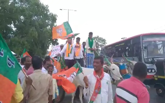 ಪೆಟ್ರೋಲ್, ಡೀಸೆಲ್ ಬೆಲೆ ಏರಿಕೆ ಖಂಡಿಸಿ ನಂಜನಗೂಡಿನಲ್ಲಿ ಬಿಜೆಪಿ ಜೆಡಿಎಸ್ ಪ್ರತಿಭಟನೆ - News Karnataka