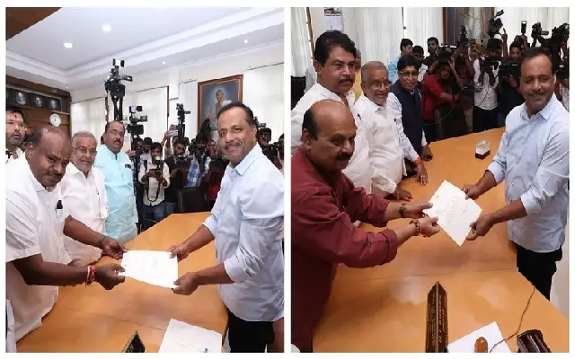 ಶಾಸಕ ಸ್ಥಾನಕ್ಕೆ ಕುಮಾರಸ್ವಾಮಿ, ಬೊಮ್ಮಾಯಿ ರಾಜಿನಾಮೆ - News Karnataka