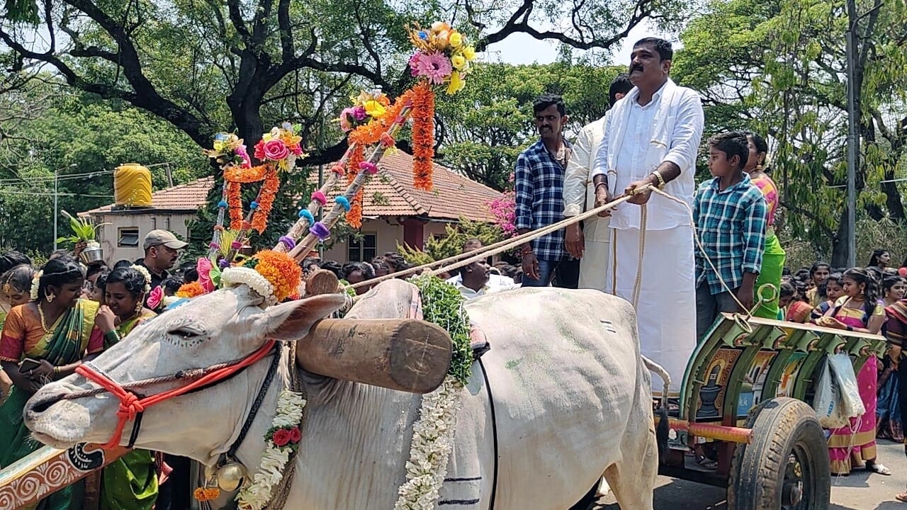 ವಿದ್ಯಾರ್ಥಿನಿಯರೊಂದಿಗೆ ಕುಣಿದು ಕುಪ್ಪಳಿಸಿದ ಶಾಸಕ - News Karnataka