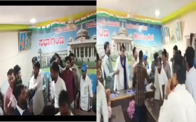 ಮಹಿಳಾ ಸಹೋದ್ಯೋಗಿಯೊಂದಿಗೆ ಅಸಭ್ಯ ವರ್ತನೆ : ಪಿಡಿಓ ,ಕರ ವಸೂಲಿಗಾರನಿಗೆ ಧರ್ಮದೆಟು - News Karnataka