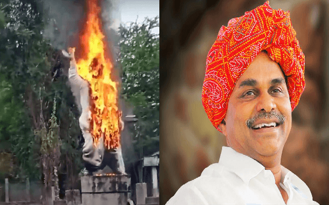 ಆಂಧ್ರ ಪ್ರದೇಶದಲ್ಲಿ ವೈಎಸ್‌‍ಆರ್‌ ಪ್ರತಿಮೆಗೆ ಬೆಂಕಿ; ಟಿಡಿಪಿ ಧ್ವಜಸ್ಥಂಭ ಭಗ್ನ - News Karnataka