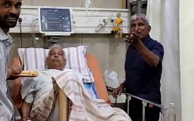 ‘ಮಾಜಿ ಸ್ಪೀಕರ್ ಕಾಗೋಡು ತಿಮ್ಮಪ್ಪ' ಆರೋಗ್ಯದಲ್ಲಿ ಏರುಪೇರು: ಅಸ್ಪತೆಗೆ ದಾಖಲು - News Karnataka