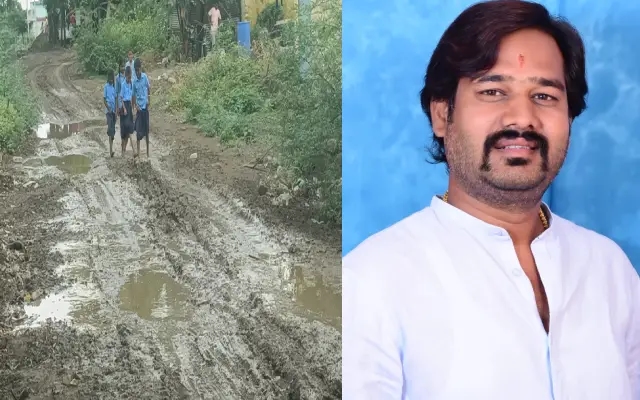ಶಾಲೆಗೆ ಹೋಗಲು ಆಗುತ್ತಿಲ್ಲ. ರಸ್ತೆ ಮಾಡಿ.ಇಲ್ಲಾ ಶಾಲೆ ಬೇರೆ ಕಡೆ ನಿರ್ಮಾಣ ಮಾಡಿ : ರಾಜು ಉಕಲಿ ಗರಂ! - News Karnataka