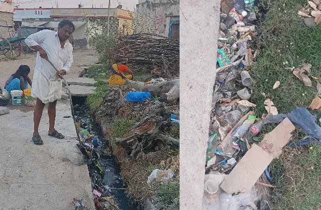 ಯಾದಗಿರಿ: ಚರಂಡಿ ನೀರು ರಸ್ತೆಗೆ, ಅಧಿಕಾರಿಗಳ ನಿರ್ಲಕ್ಷ್ಯ!