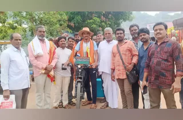 ಬೀದರ್‌: ಬೈಸಿಕಲ್‌ನಲ್ಲಿ ಹನ್ನೆರಡು ಜ್ಯೋತಿರ್ಲಿಂಗ ಯಾತ್ರೆ