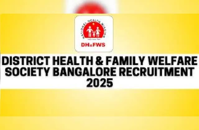 ಆರೋಗ್ಯ ಮತ್ತು ಕುಟುಂಬ ಕಲ್ಯಾಣ ಇಲಾಖೆಯ ಹುದ್ದೆಗಳಿಗೆ ಅರ್ಜಿ ಆಹ್ವಾನ!