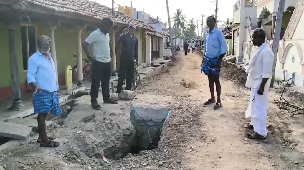 ಅರೆಬರೆ ಕಾಮಗಾರಿ; ಕುರುಬೂರು ಗ್ರಾಮಸ್ಥರಿಂದ ಆಕ್ರೋಶ!