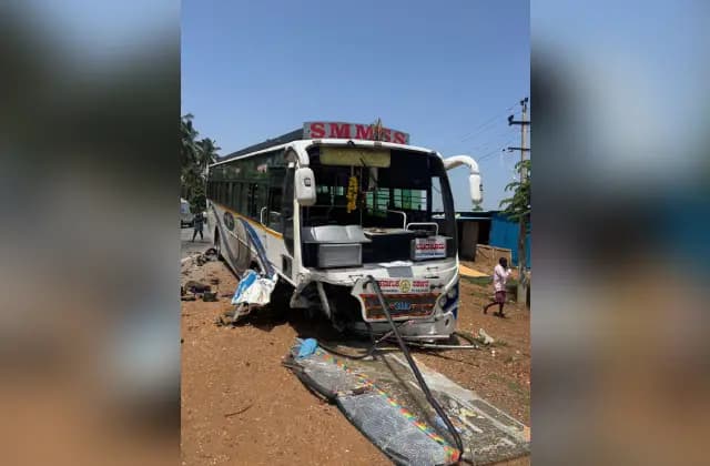 ಚಾಮರಾಜನಗರ : ಕಾರು, ಬಸ್ ನಡುವೆ ಮುಖಾಮುಖಿ ಡಿಕ್ಕಿ ಕಾರು ಚಾಲಕ ಮೃತ್ಯು