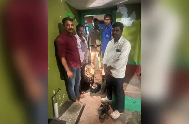 ಅಕ್ರಮ ಮದ್ಯ ಮಾರಾಟ ಮಾಡುತ್ತಿದ್ದ ವ್ಯಕ್ತಿಯ ಬಂಧನ, ಕವಲಂದೆ ಪೊಲೀಸರ ದಾಳಿ